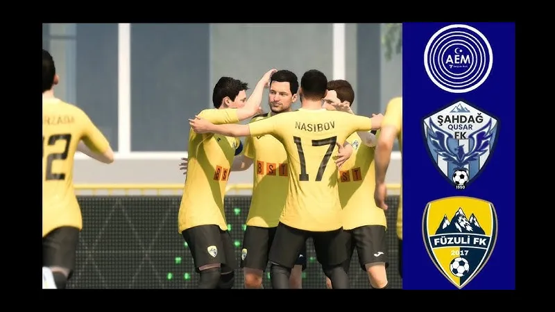 Cầu thủ của Sahdag Qusar vượt qua cầu thủ của Turan Tovuz trong trận đấu bóng đá - "Sahdag…